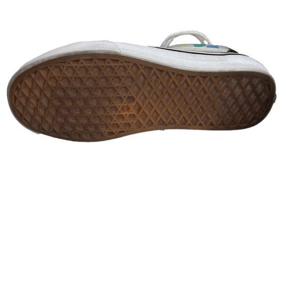 Vans off the wall old skool rainbow checks unisex skater shoes W Sz 7 M Sz 5.5 - Picture 8 of 13